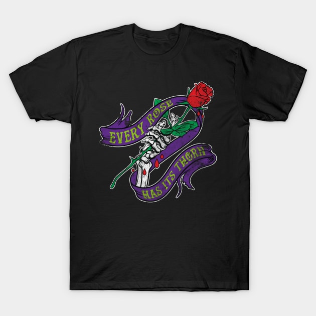 Every Rose Has Its Thorn T-Shirt by GMay